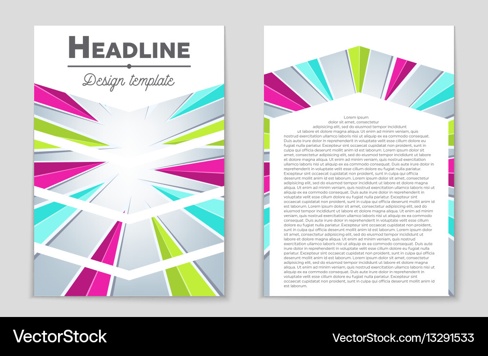 Abstract layout background set for art Vector Image