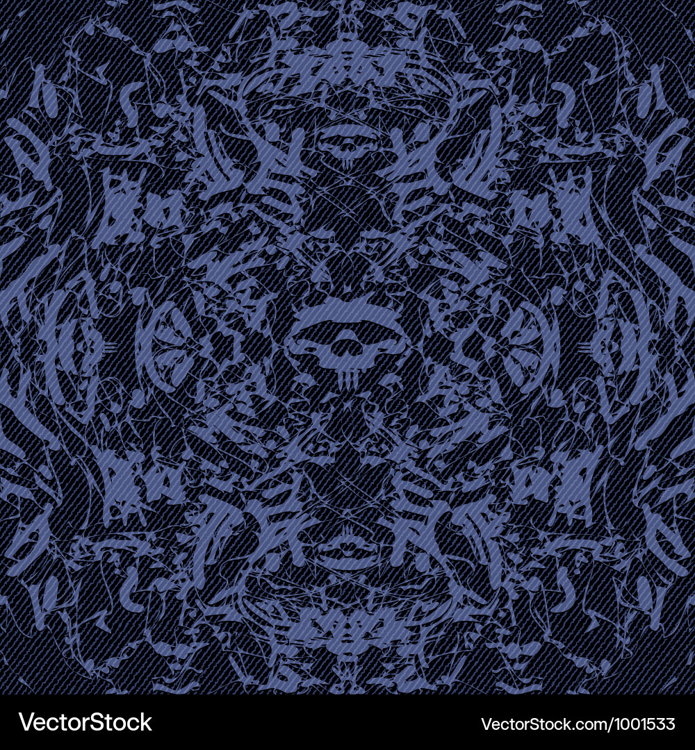 Abstract Skull Pattern Vector Image