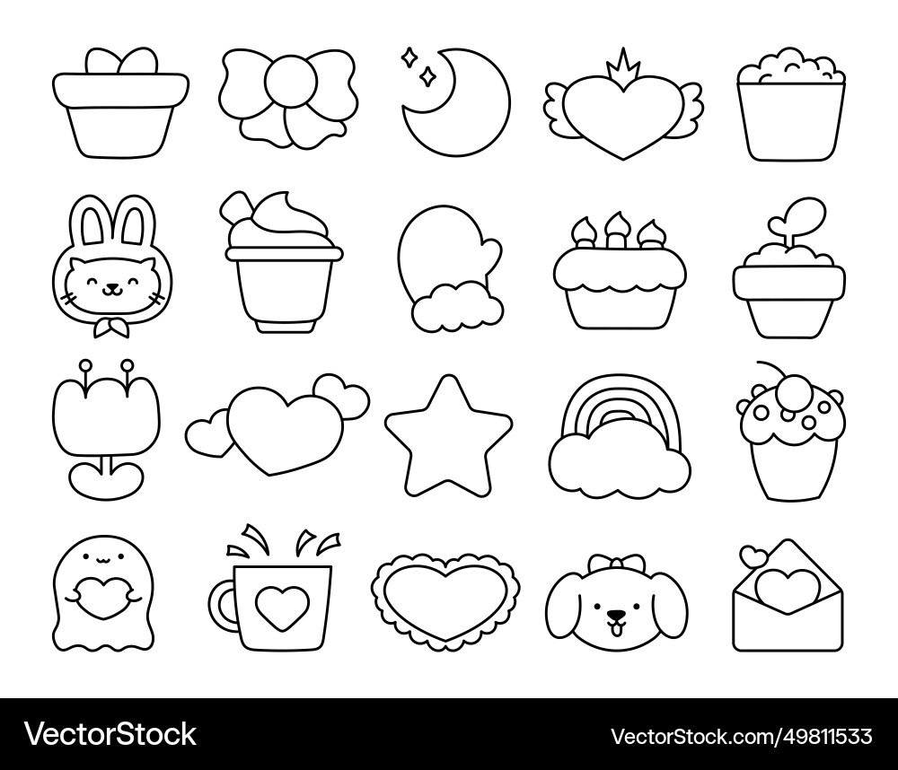 Beautiful different elements and characters Beautiful different elements and characters Vector Image
