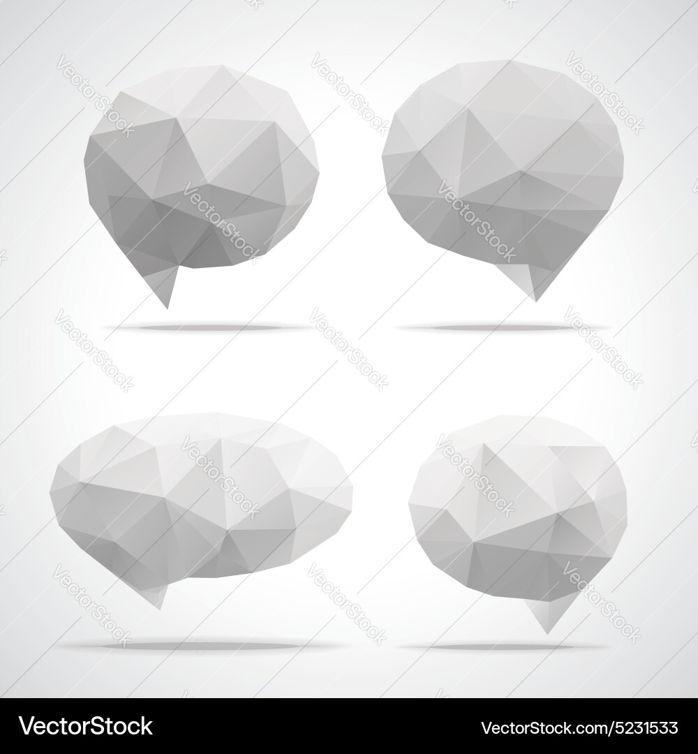 Bright speech cloud and blobs Vector Image