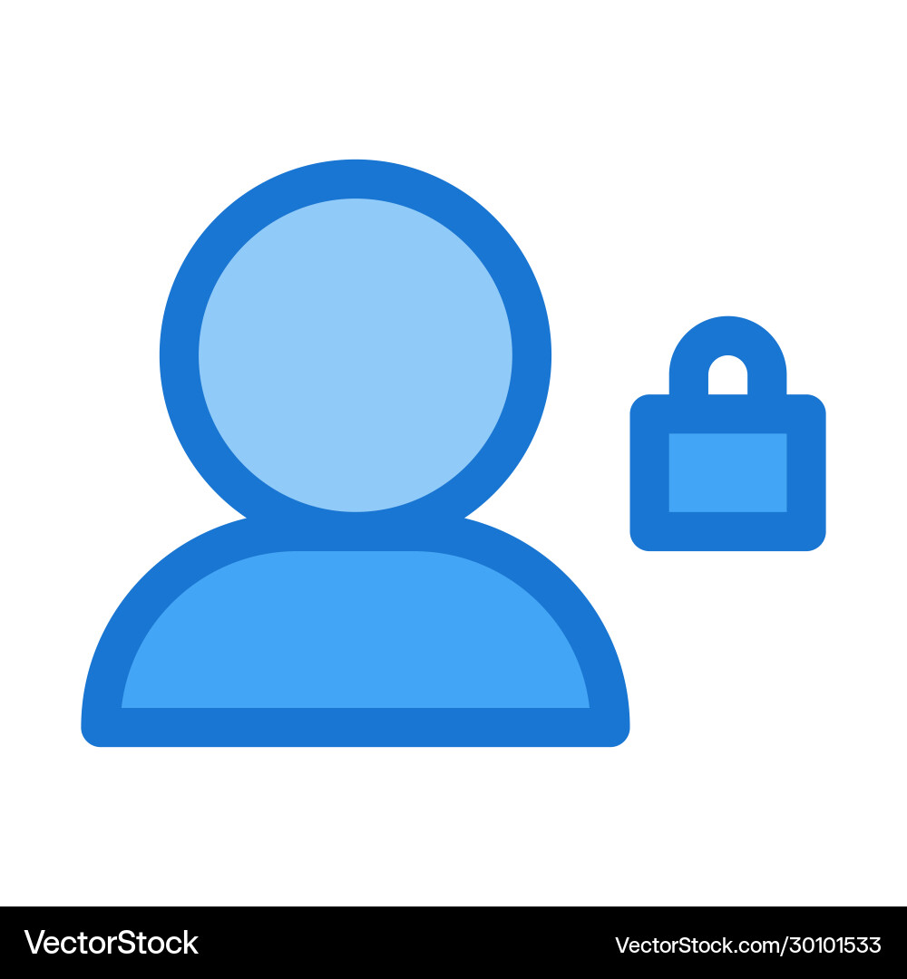 Login or authenticate user with padlock Vector Image