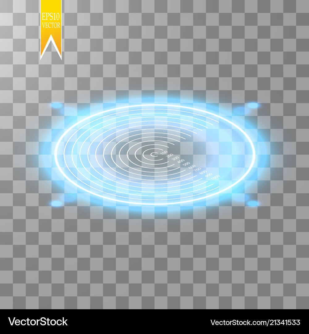 Neon target isolated game interface element Neon target isolated game interface element vector image
