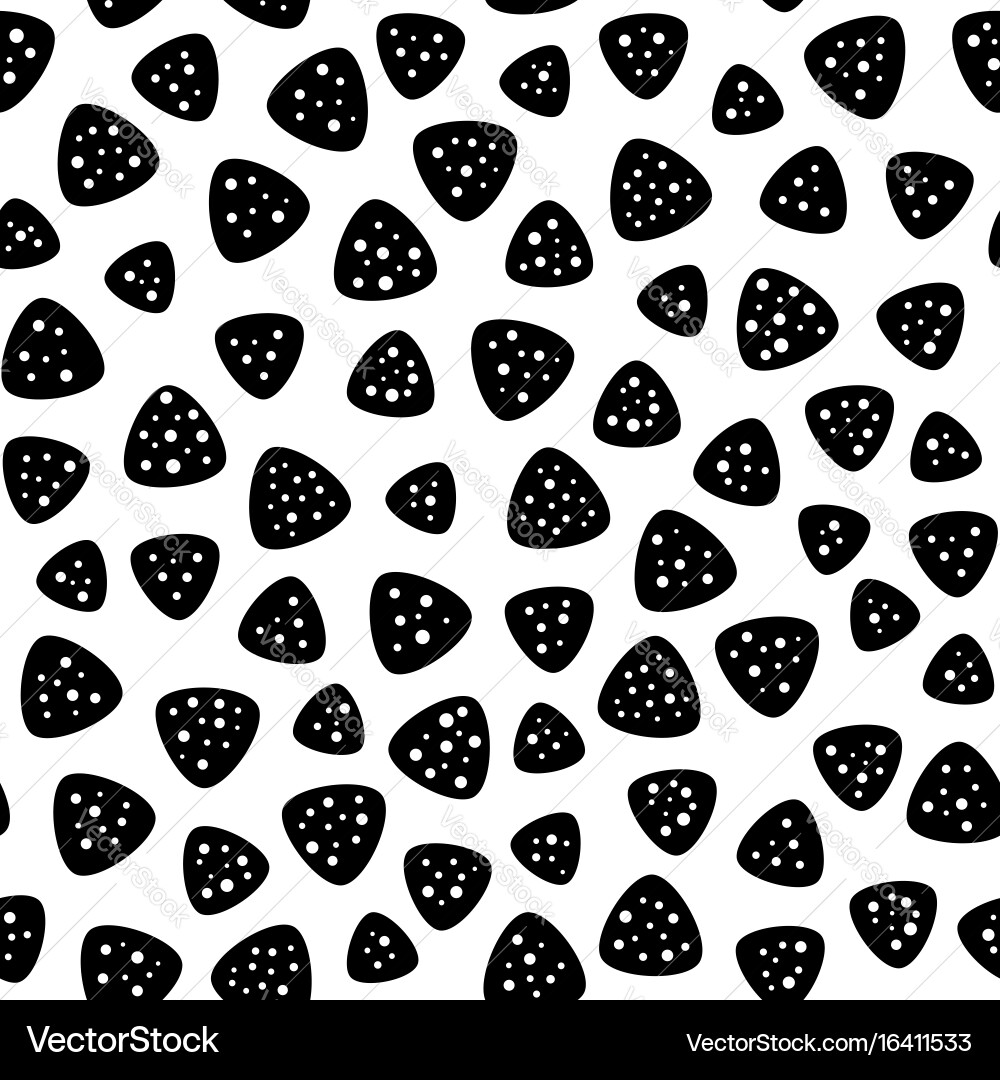 Seamless pattern rounded perforated triangle Vector Image