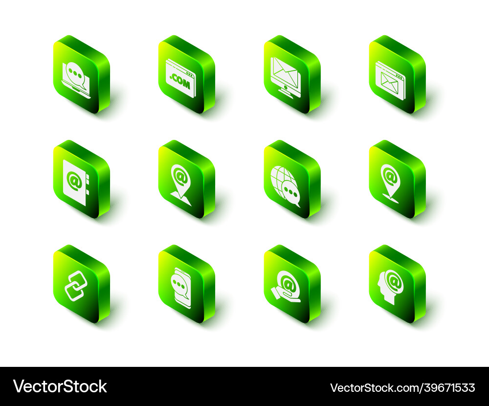 Set website template monitor and envelope Set website template monitor and envelope vector image