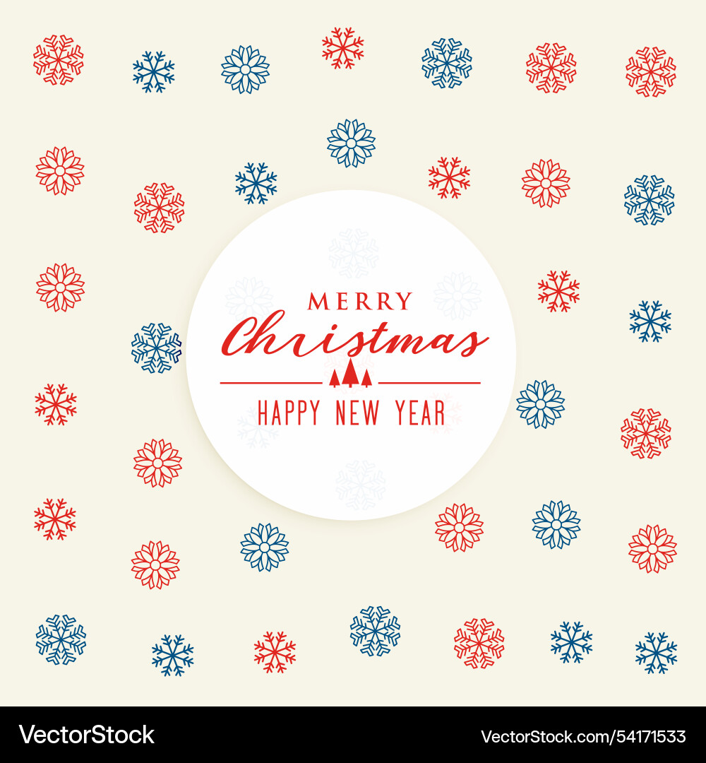 Snowflakes pattern design background Vector Image
