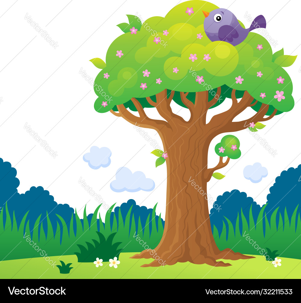 Tree topic image 4 vector image