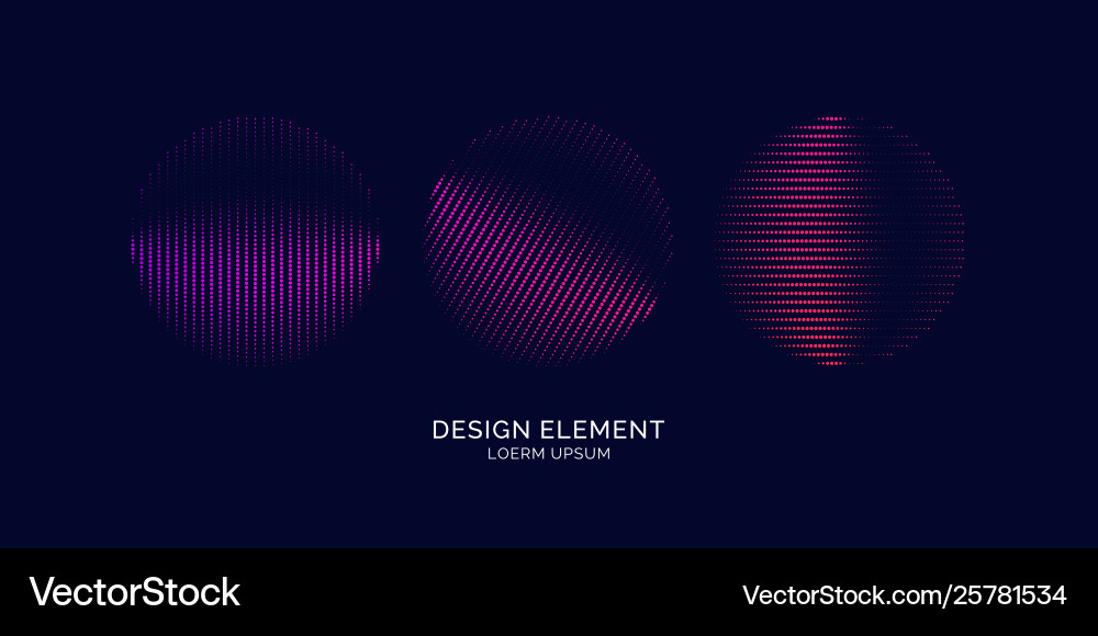 Abstract elements with dynamic lines and particles Abstract elements with dynamic lines and particles Vector Image