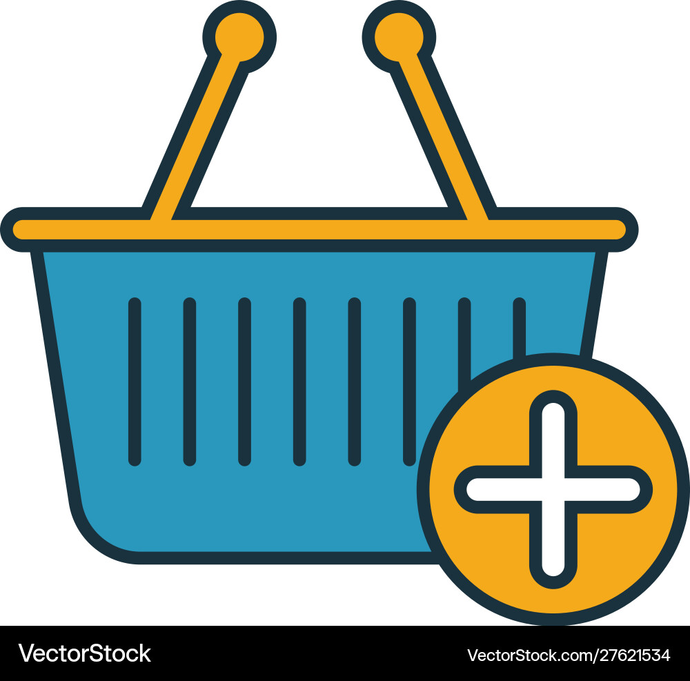 Add to cart icon set four elements in different Vector Image