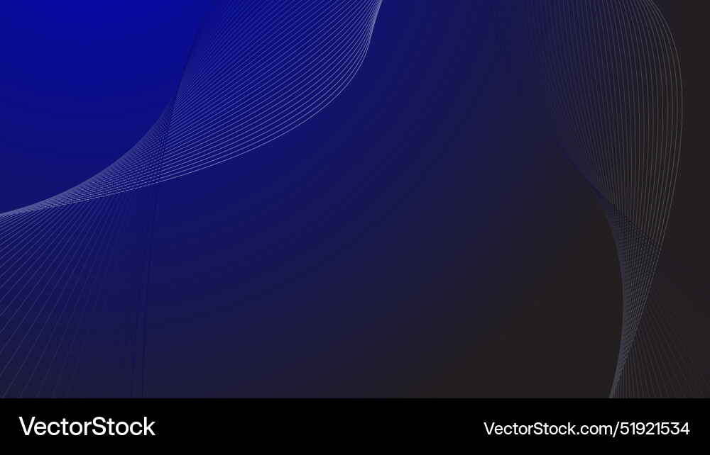 Dark blue gradient background with curve line Dark blue gradient background with curve line Vector Image