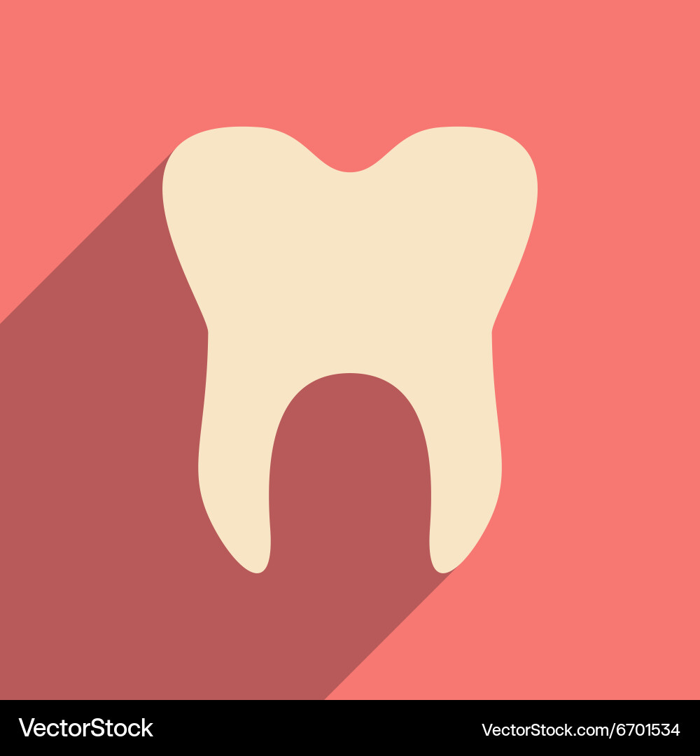 Flat with shadow icon and mobile application vector image