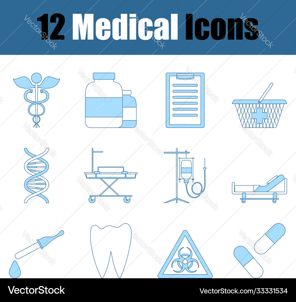 Medical icon set vector image