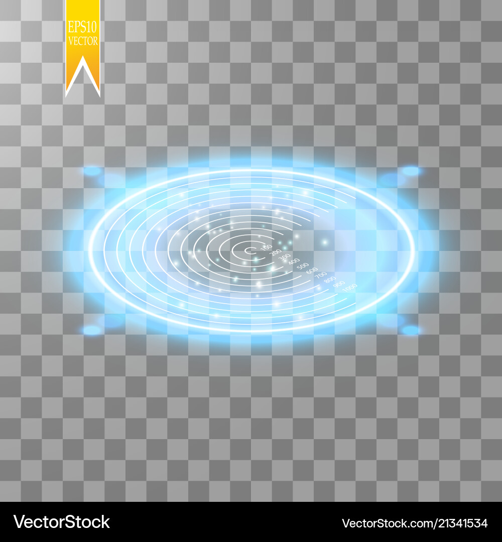 Neon target isolated game interface element Neon target isolated game interface element vector image