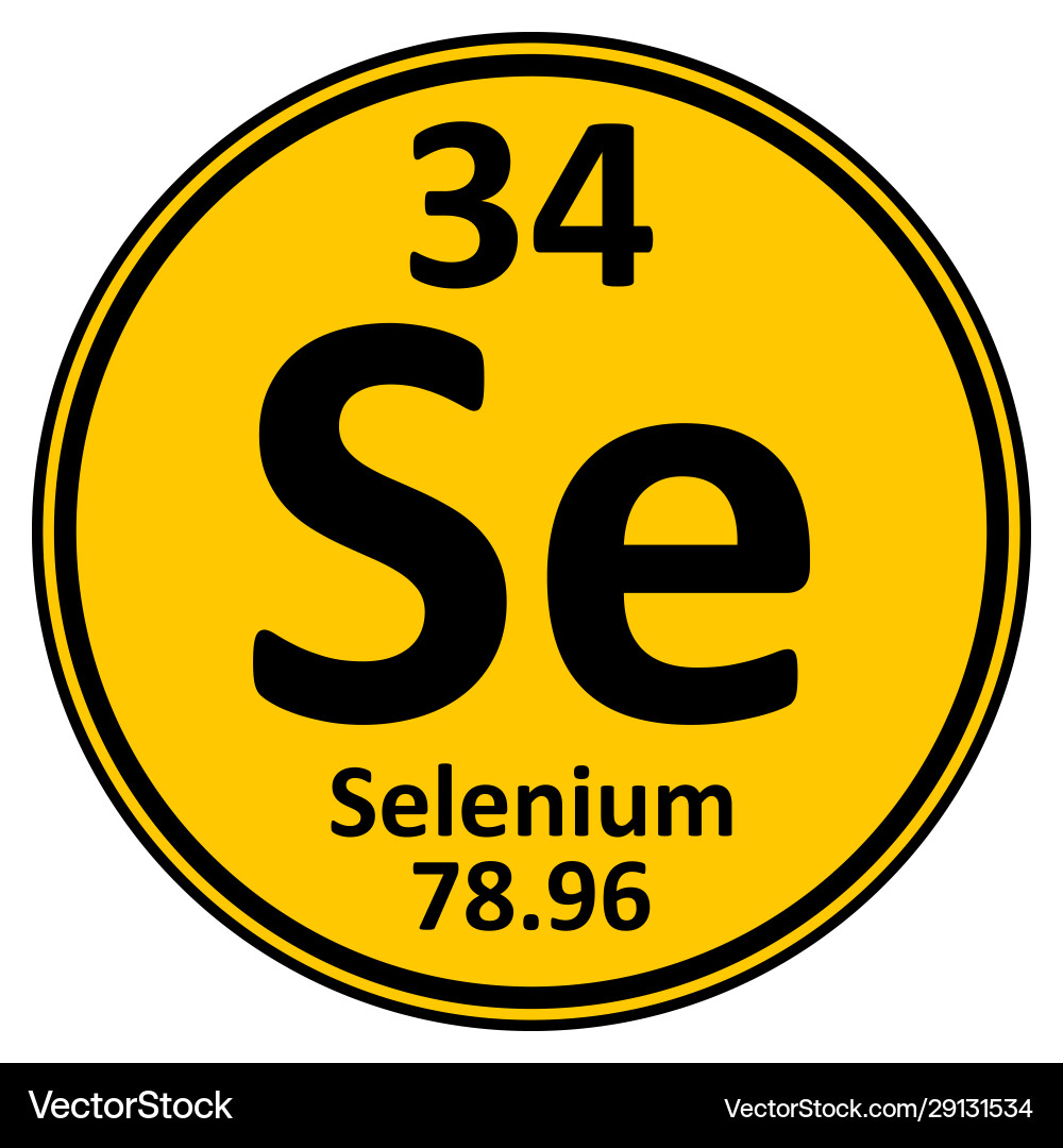 Periodic table element selenium icon Periodic table element selenium icon vector image