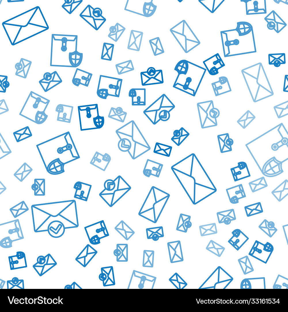 Set line envelope and check mark Set line envelope and check mark vector image