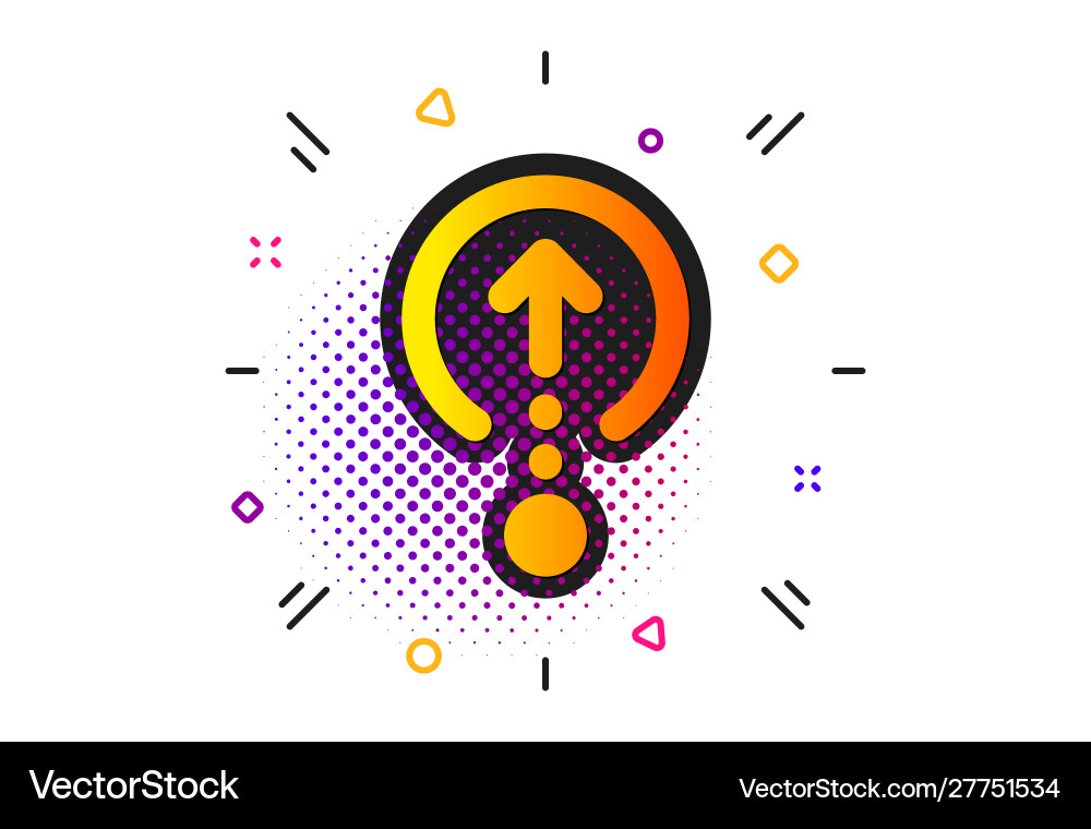 Swipe up icon scrolling arrow sign landing page Vector Image