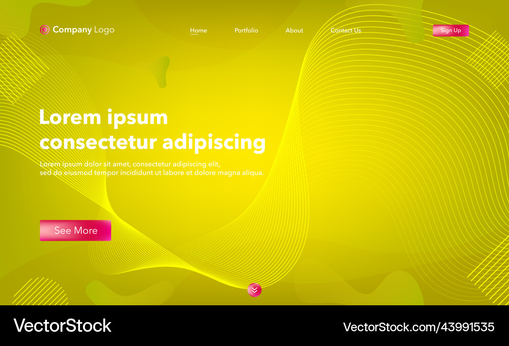 Abstract background website landing page template Abstract background website landing page template Vector Image