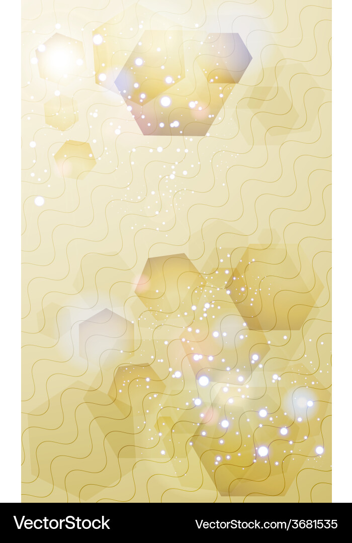 Abstract hexagon background vector image