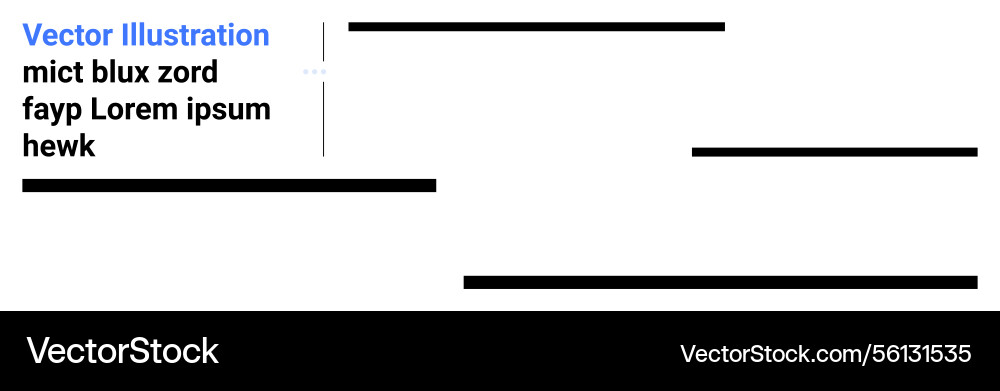 Abstract layout with text segments and dividers Vector Image