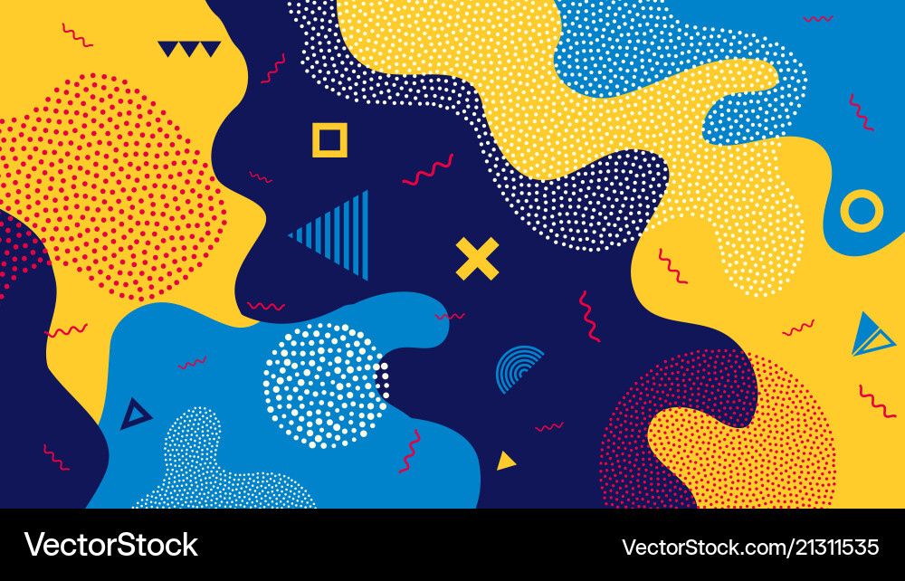Dynamic Splash Color Background vector image