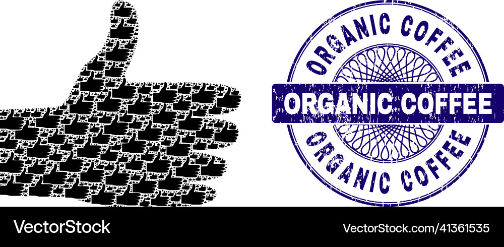 Human hand recursion composition Vector Image