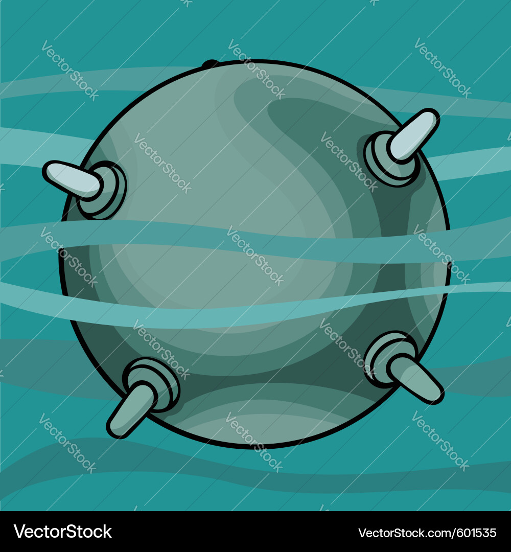 Naval mine Vector Image