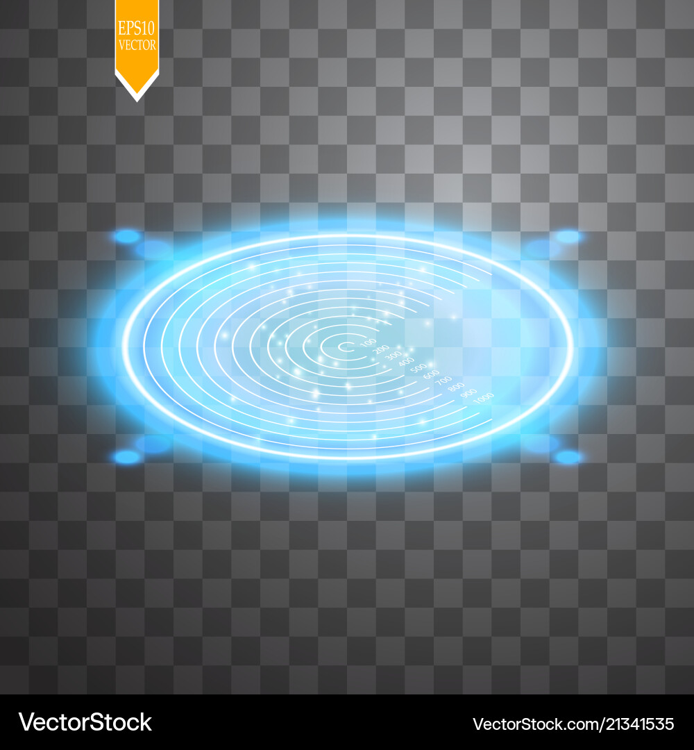 Neon target isolated game interface element Neon target isolated game interface element vector image