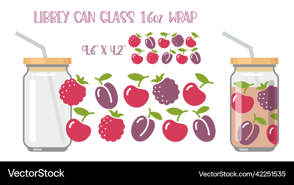 Printable full wrap for libby class can a pattern Printable full wrap for libby class can a pattern vector image