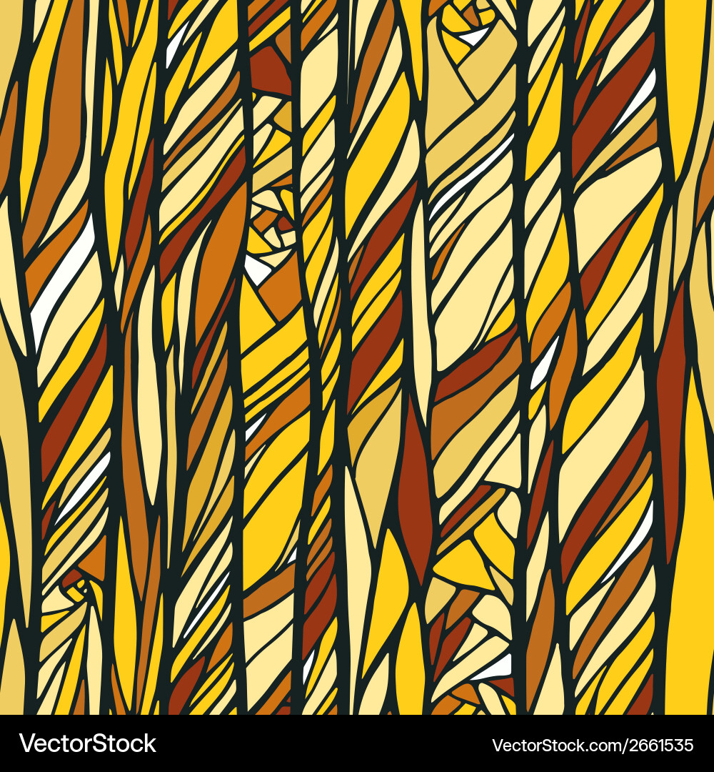 Seamless pattern with colorful abstract doodle Vector Image