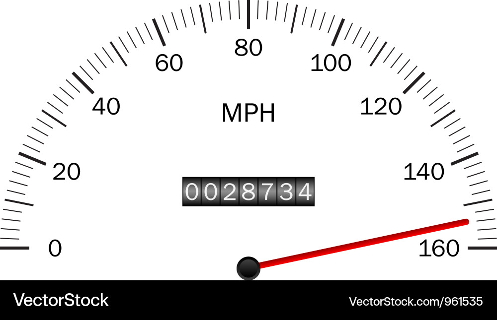 Speedometer Gauge Display vector image