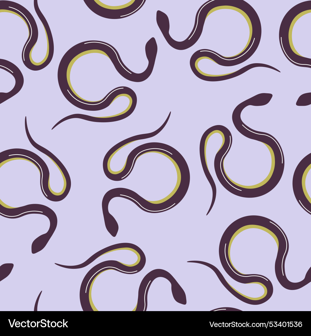 Abstract snake pattern design Vector Image