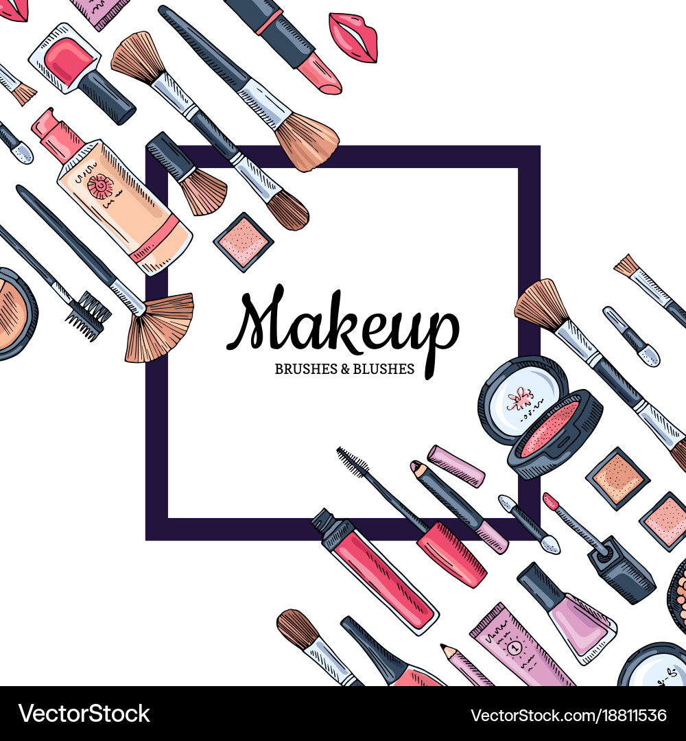 Background with frame and place for text vector image