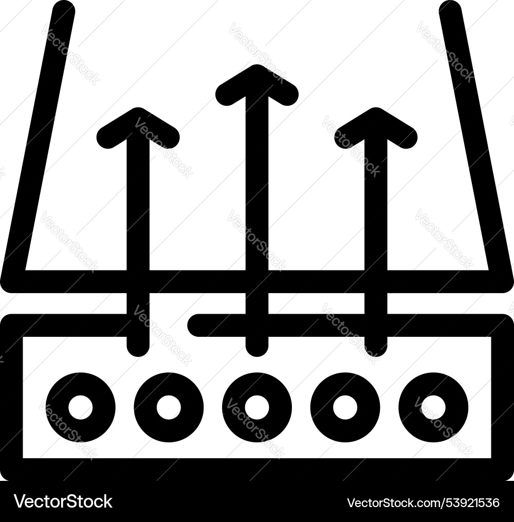 Breathable material with airflow passing through Breathable material with airflow passing through vector image