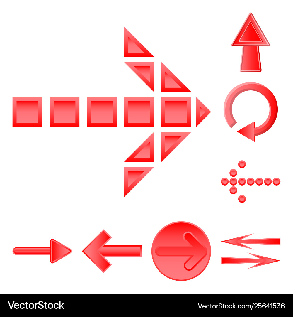 Design element and arrow sign set Design element and arrow sign set vector image