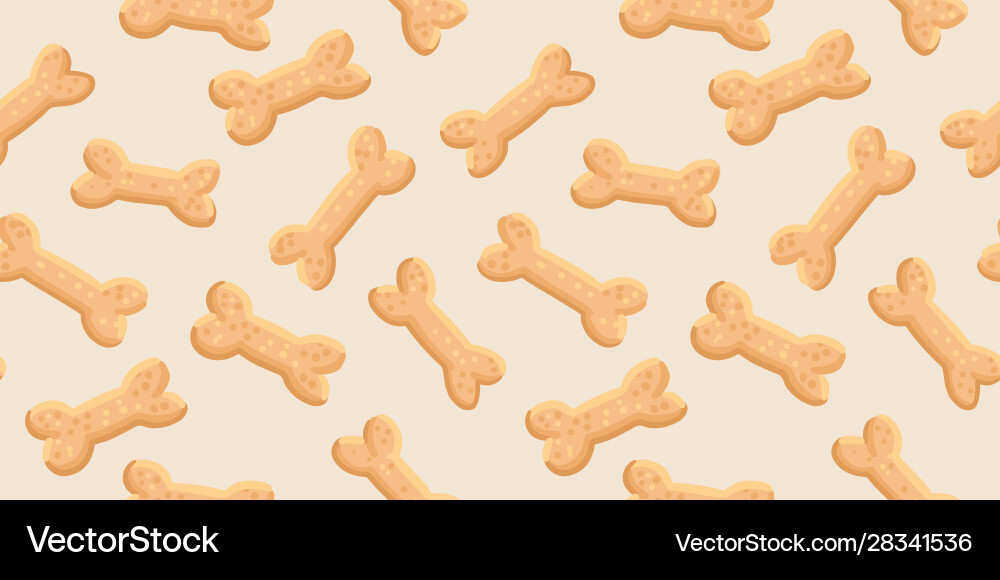 Dog Bone Pattern - Seamless Vector Image