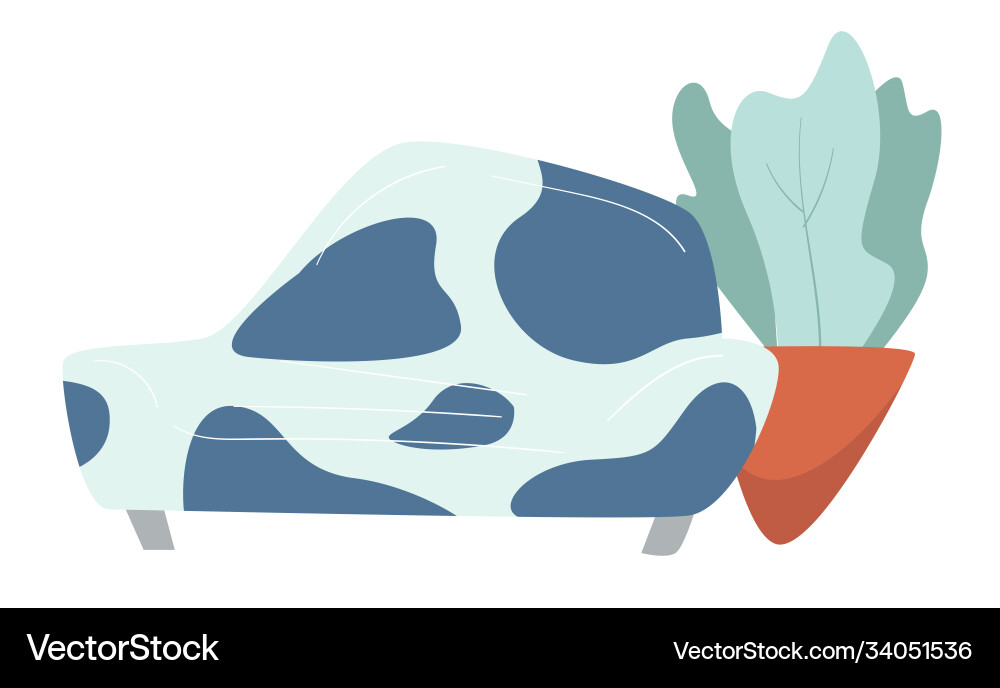Home interior design modern sofa and houseplant Home interior design modern sofa and houseplant vector image