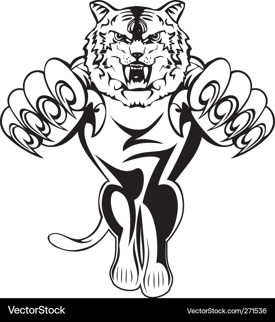 Tiger Assault vector image