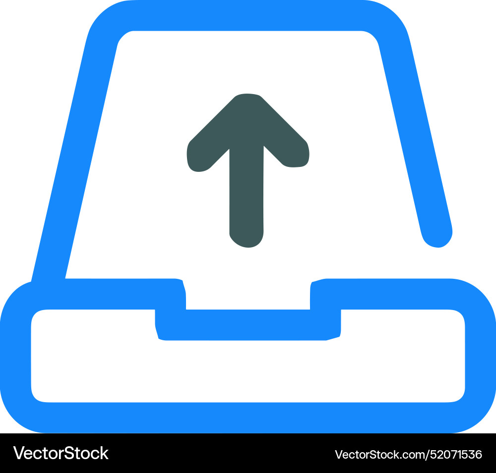 Upload outline icon symbol image Upload outline icon symbol image Vector Image