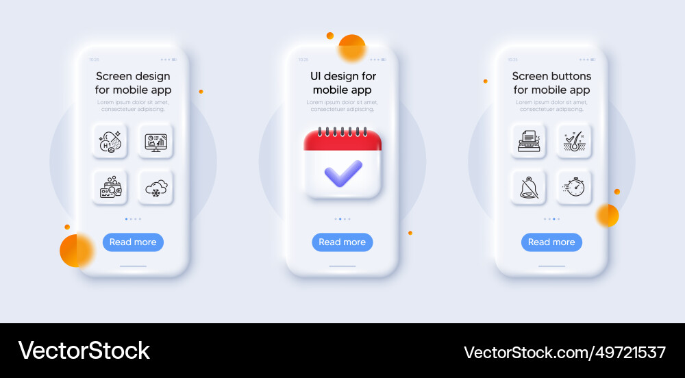 Analytics graph timer and anti-dandruff flakes Analytics graph timer and anti-dandruff flakes vector image