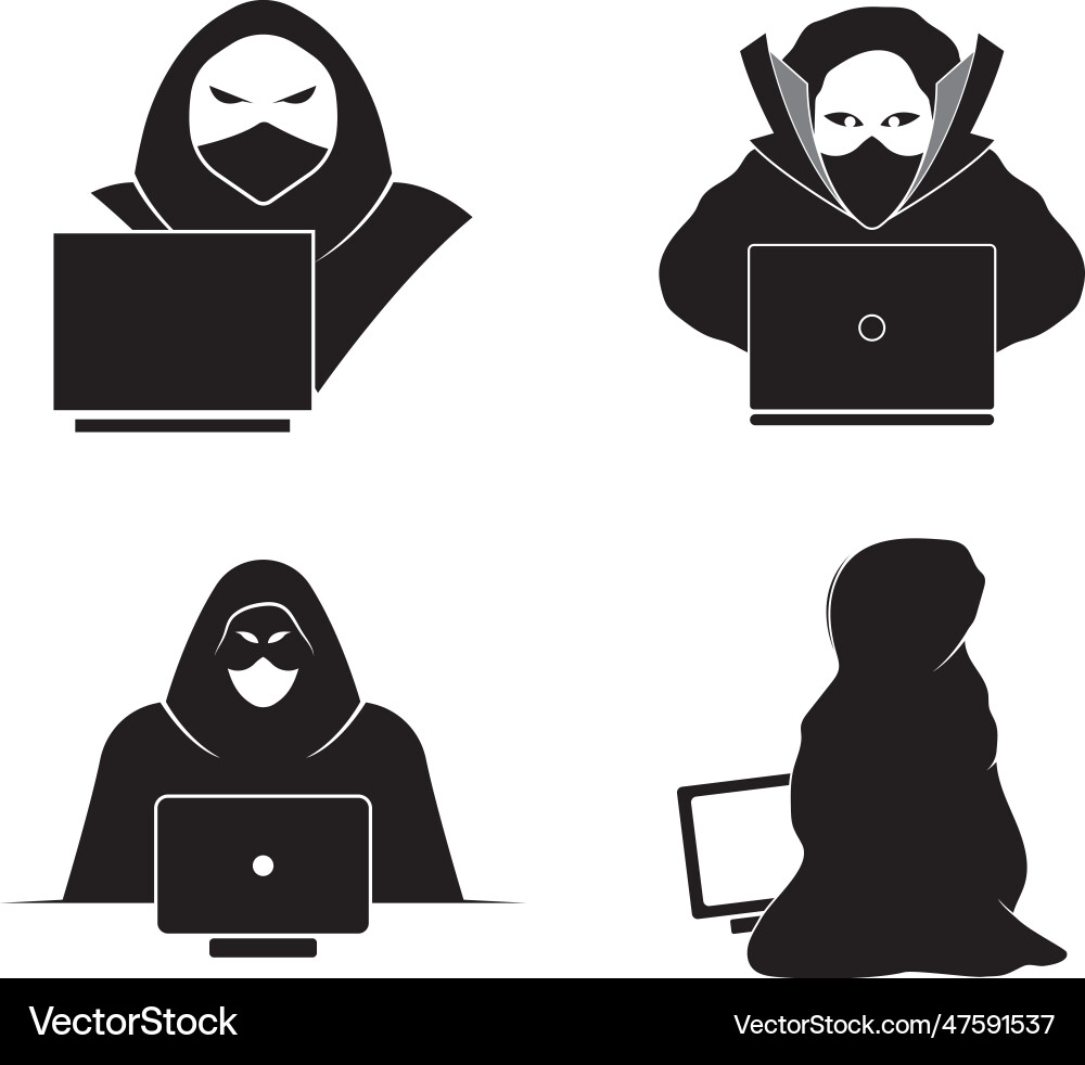 Anonymous hacker character design Anonymous hacker character design vector image