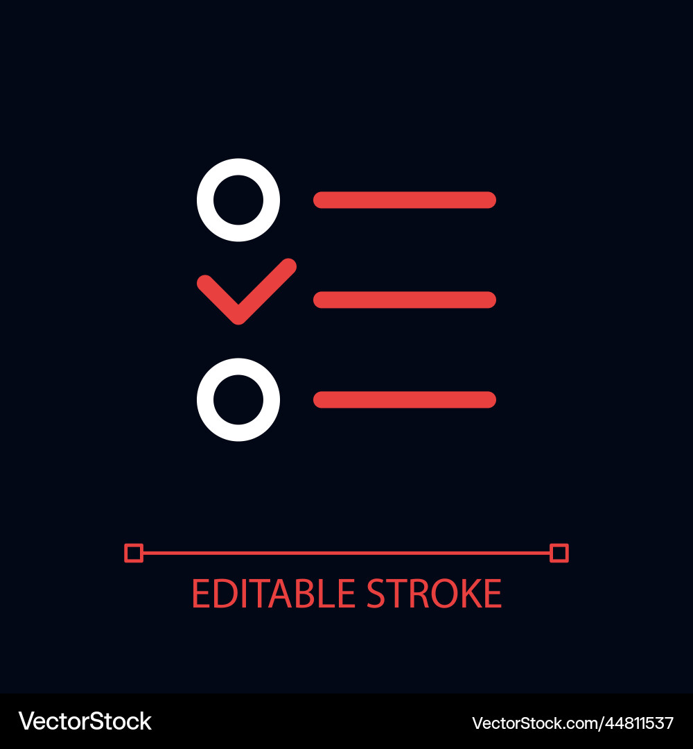 Checklist pixel perfect color linear ui icon Checklist pixel perfect color linear ui icon Vector Image