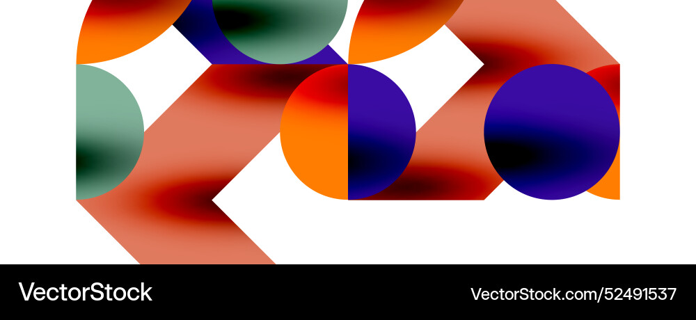 Circle pattern round elements with lines Vector Image