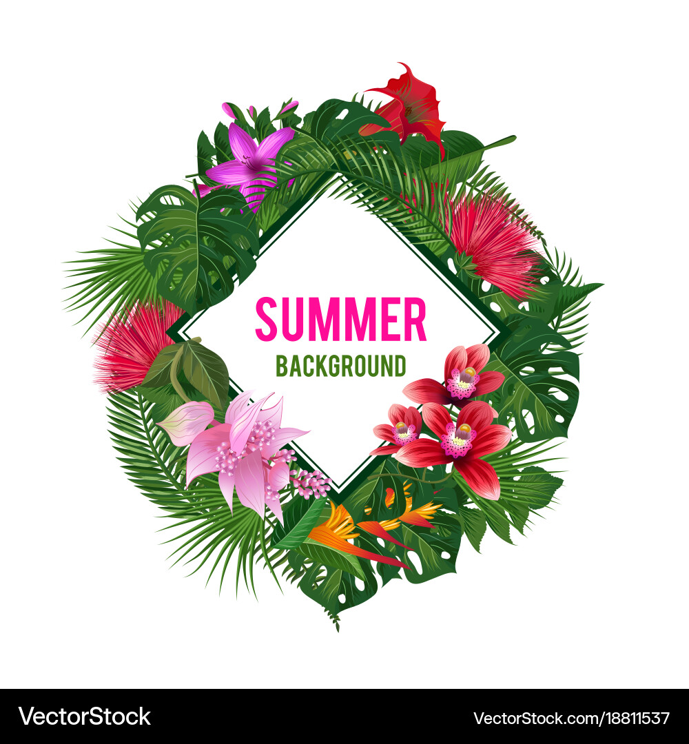 Frame with place for text surrounded Vector Image