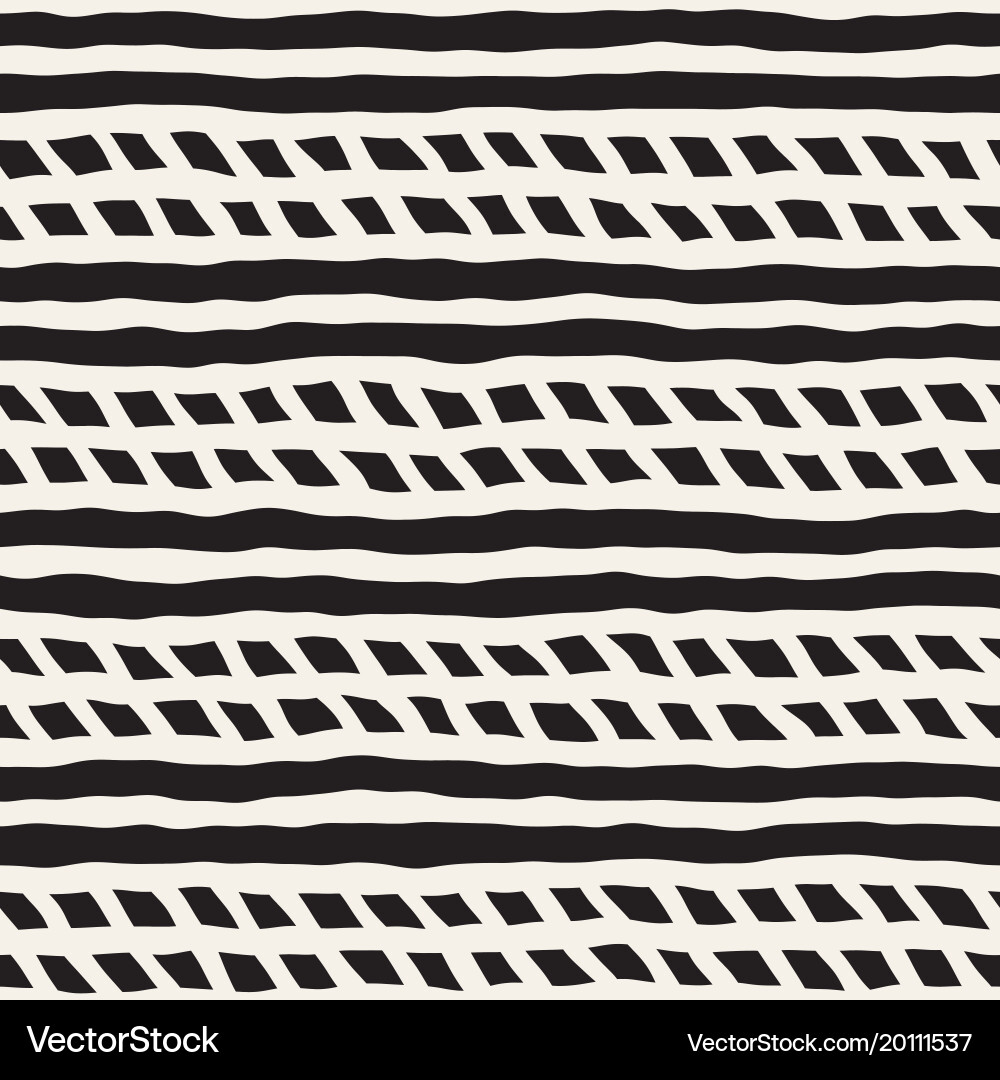Hand drawn style seamless pattern abstract vector image