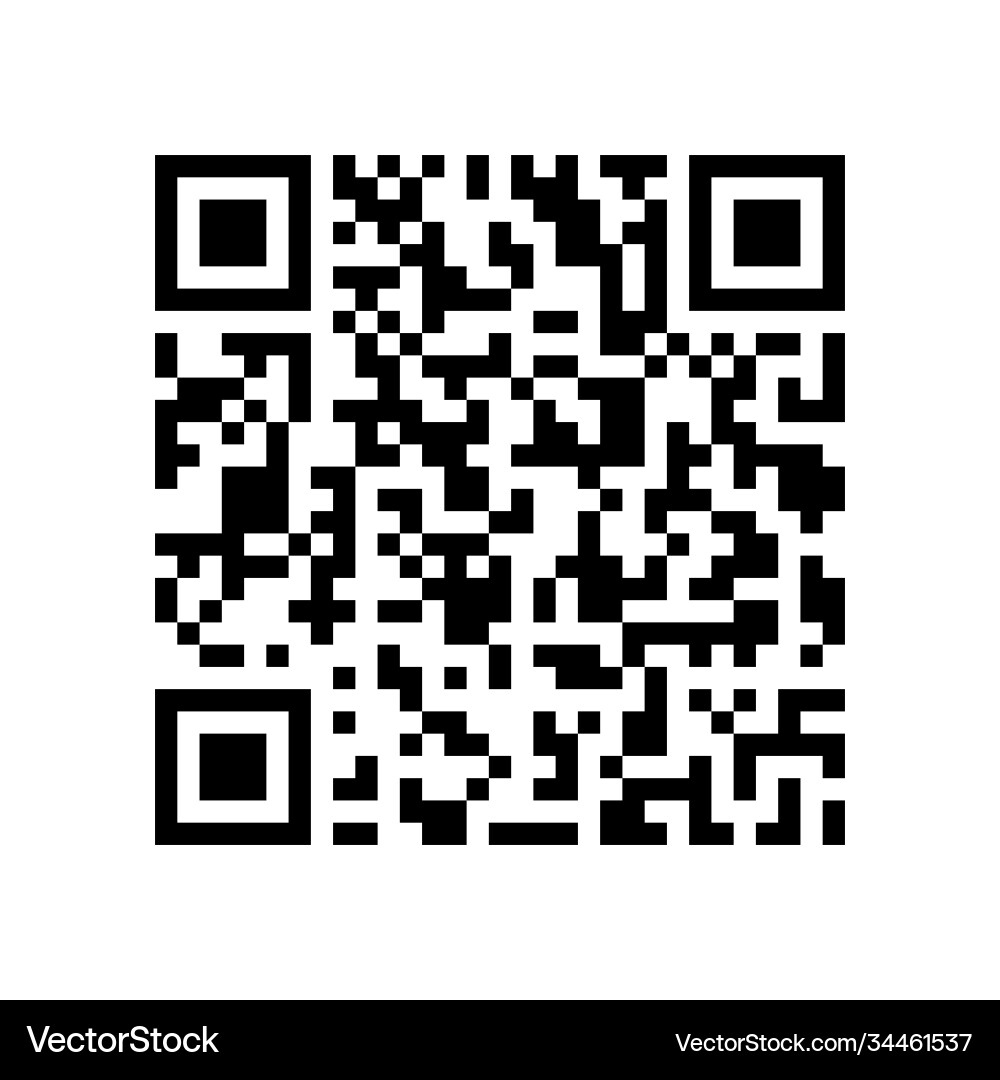Internet related qr code for digital vector image