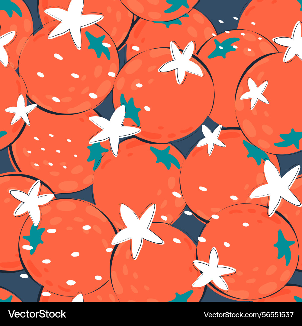 Oranges seamless pattern Vector Image