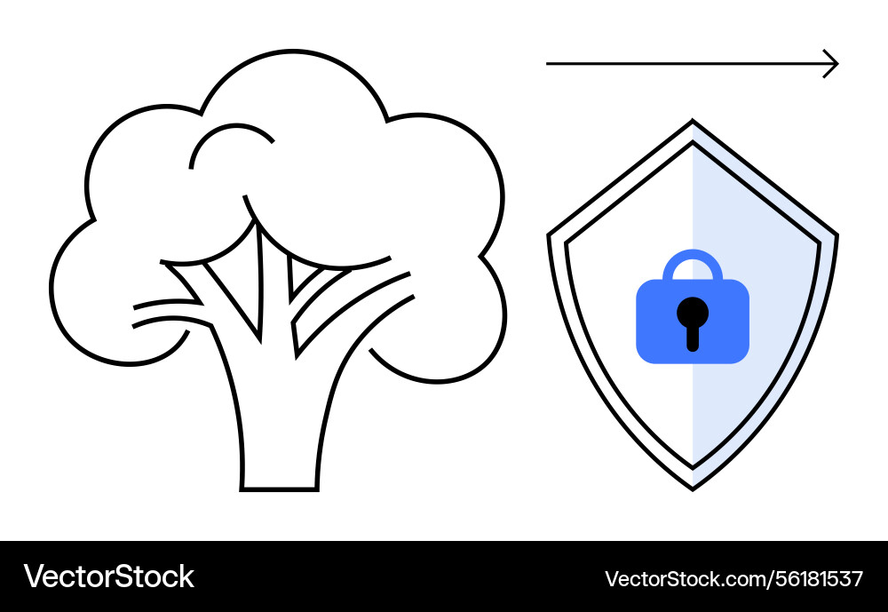 Protecting environmental data through secure Protecting environmental data through secure Vector Image