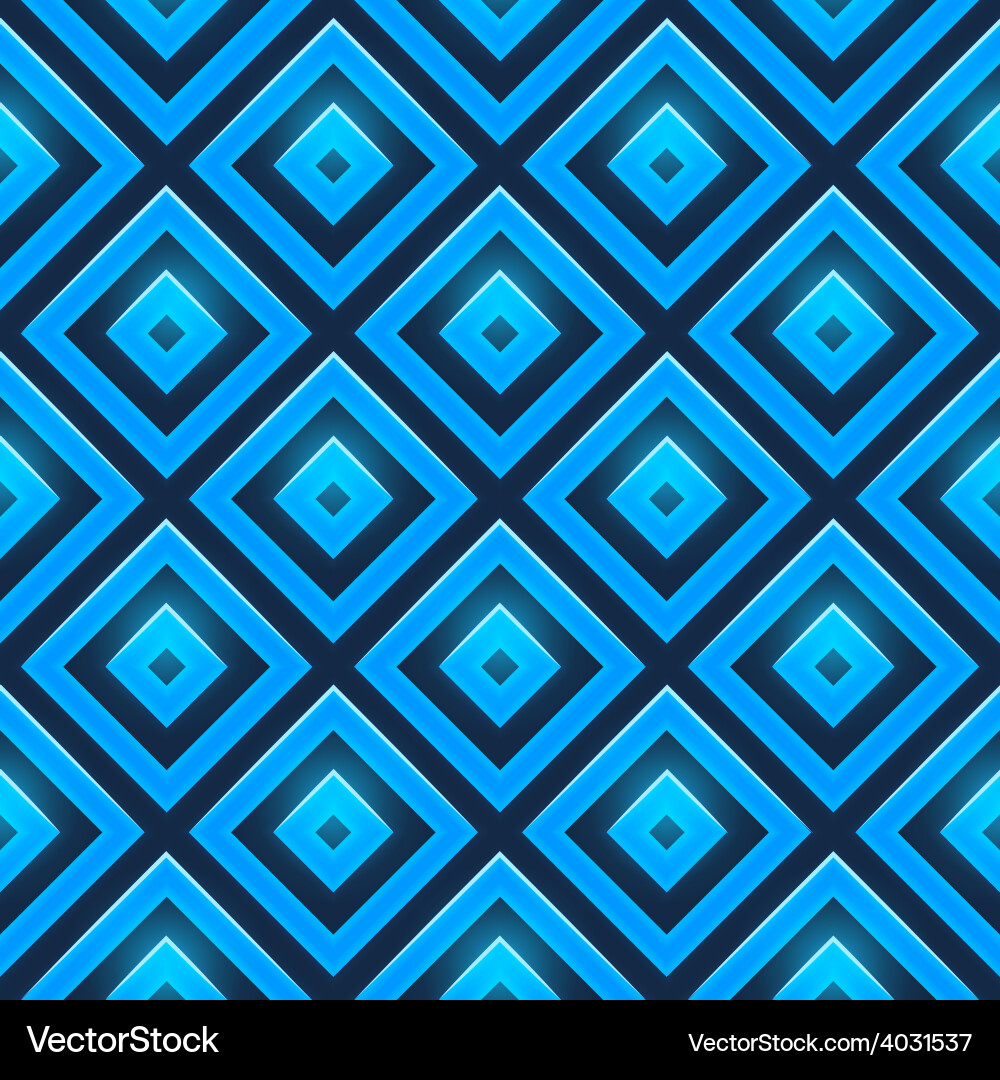 Seamless pattern with glossy squares Vector Image