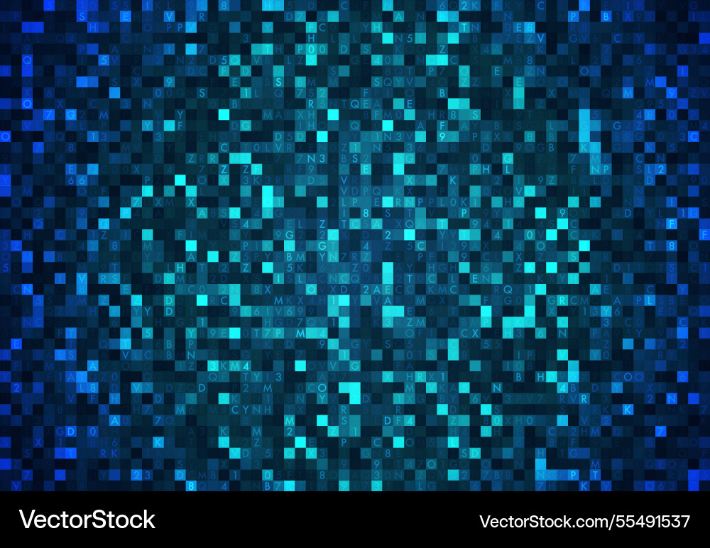 Stream of encoded data abstract digital code Stream of encoded data abstract digital code vector image