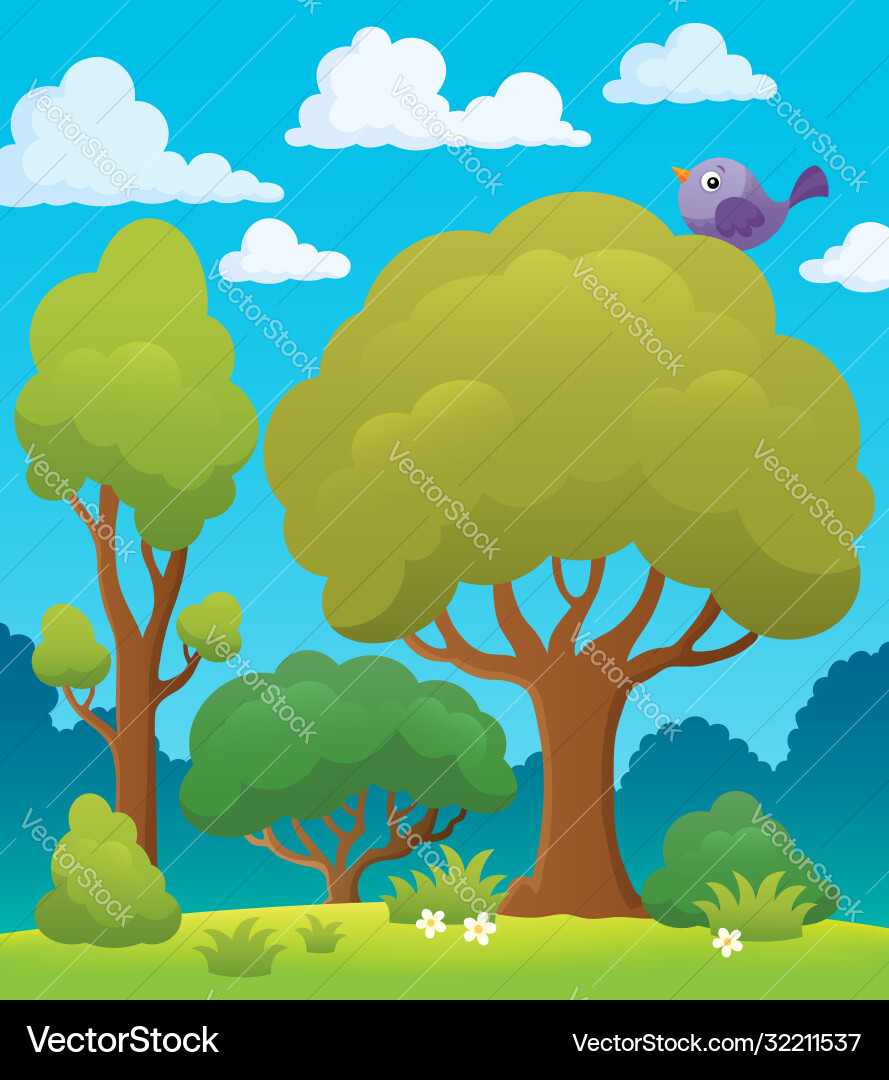 Tree topic image 7 vector image