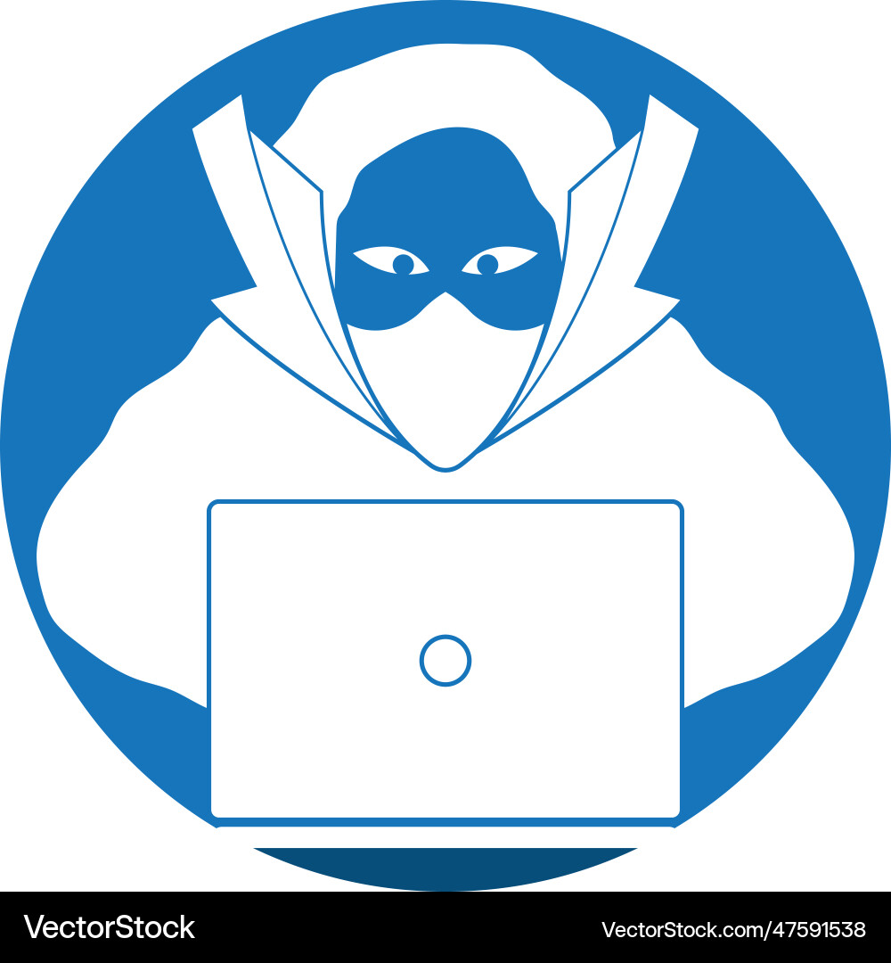 Anonymous hacker character design Anonymous hacker character design vector image
